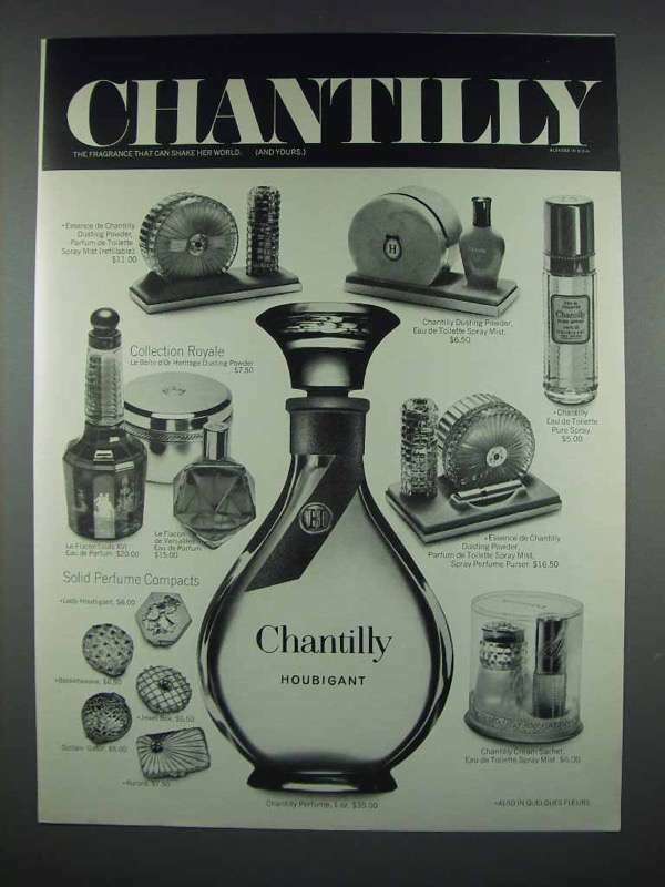 1971 Houbigant Chantilly Perfume Advertisement