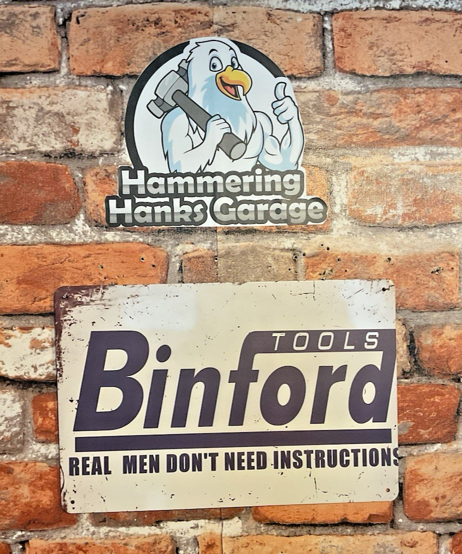 8″x12″ Vintage Patina Style “Binford Tools Sign