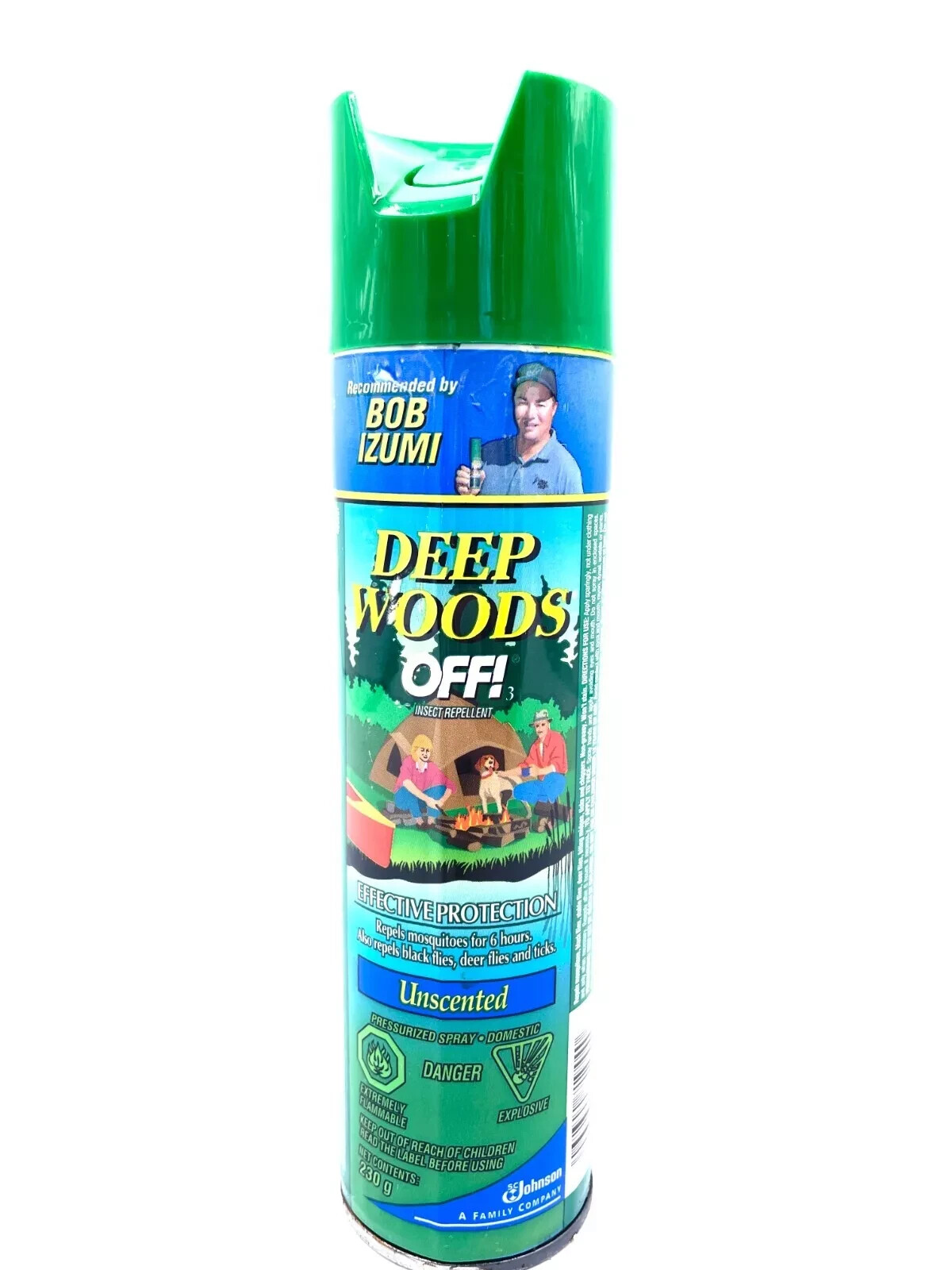 Johnson Wax OFF Deep Woods Bug Spray Bob Izumi Advertising Spray Can Vintage