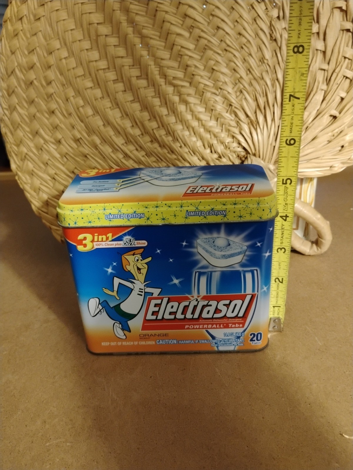 Electrasol George Jetson Limited Edition Tin Container Box Collectible Empty