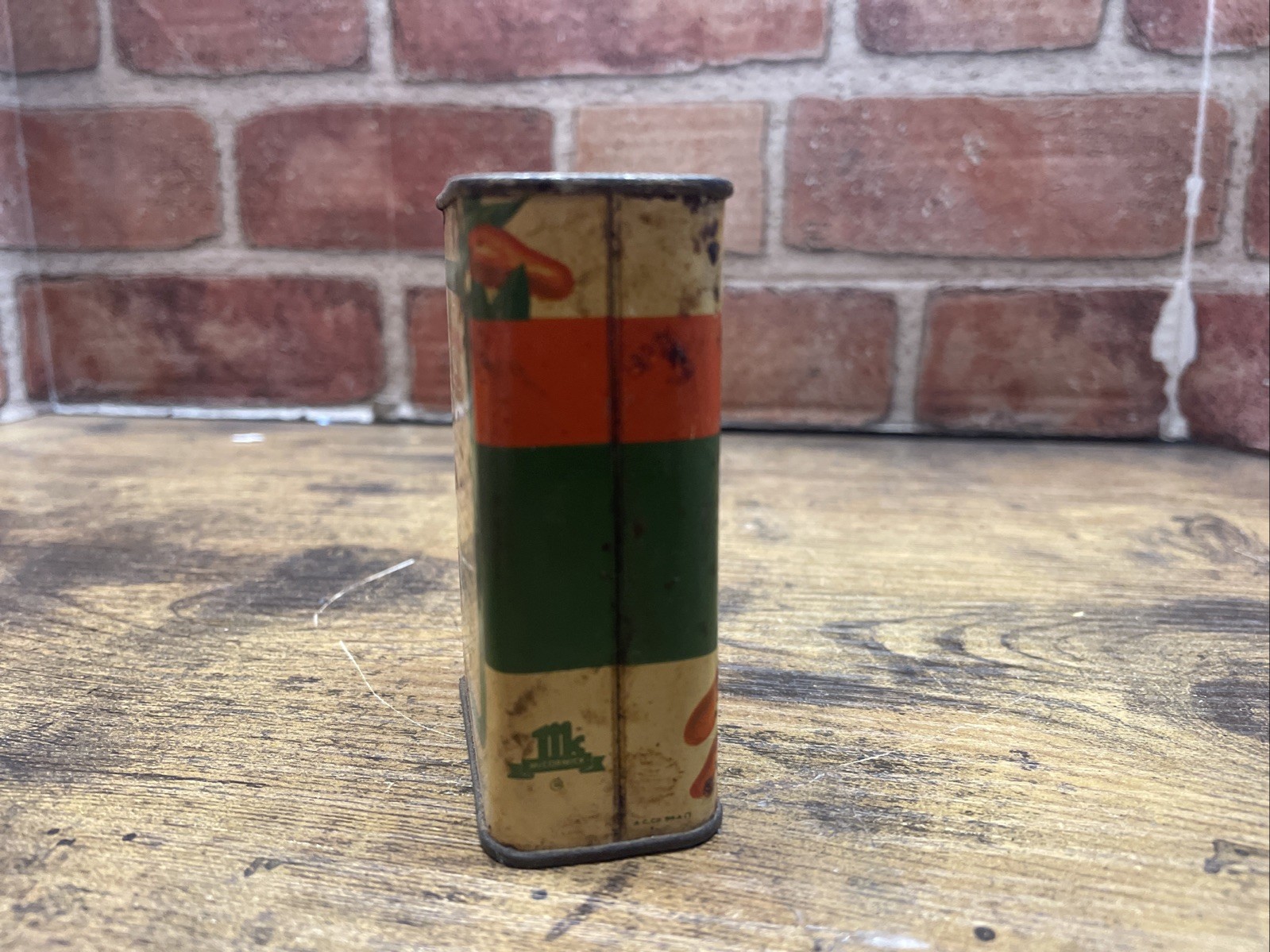 Vintage 1950’s Schilling (Mccormick) Paprika partially full 2oz Spice Tin~USA