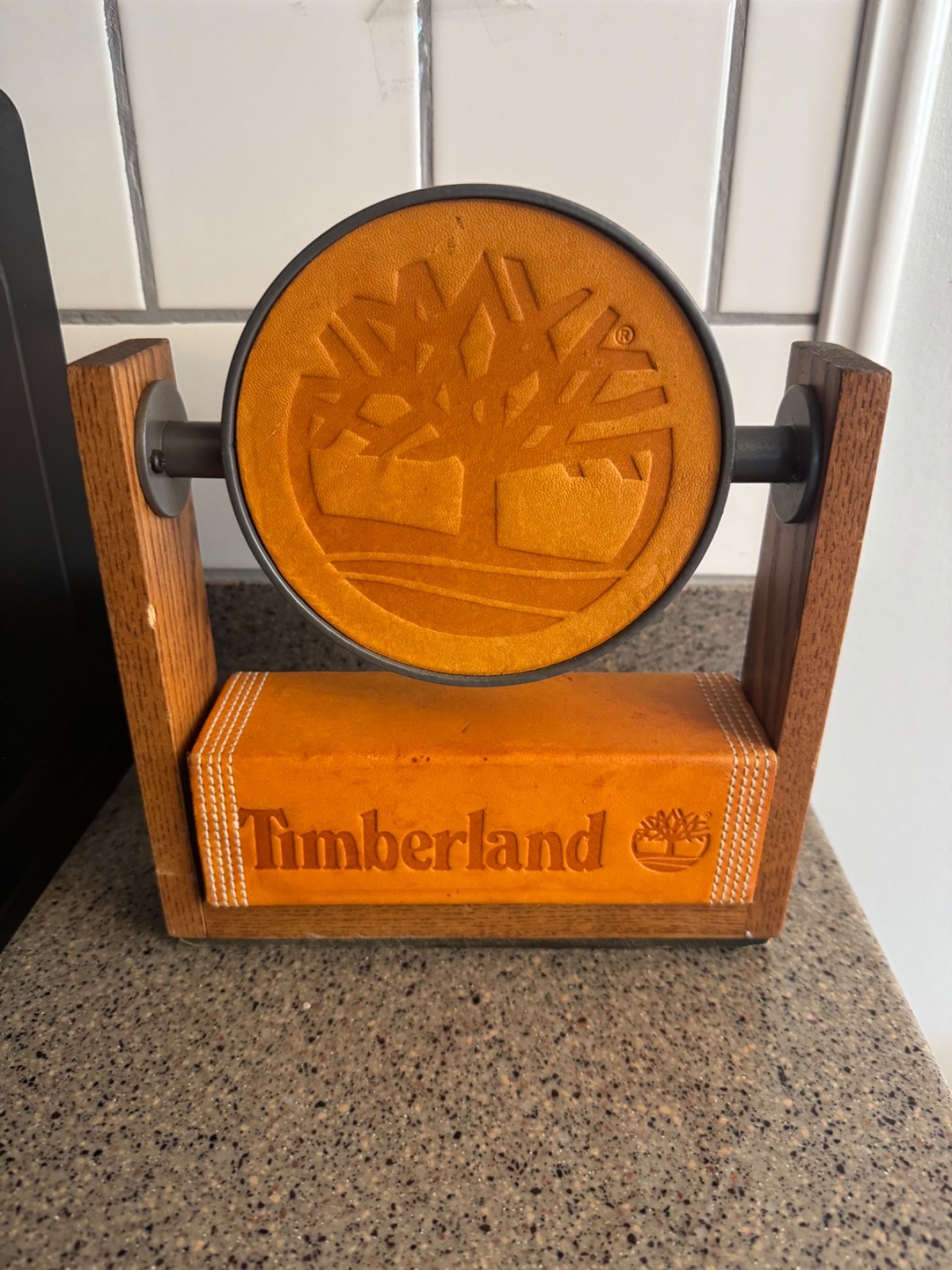 Timberland Boots Logo LEATHER Advertisement Display Sign