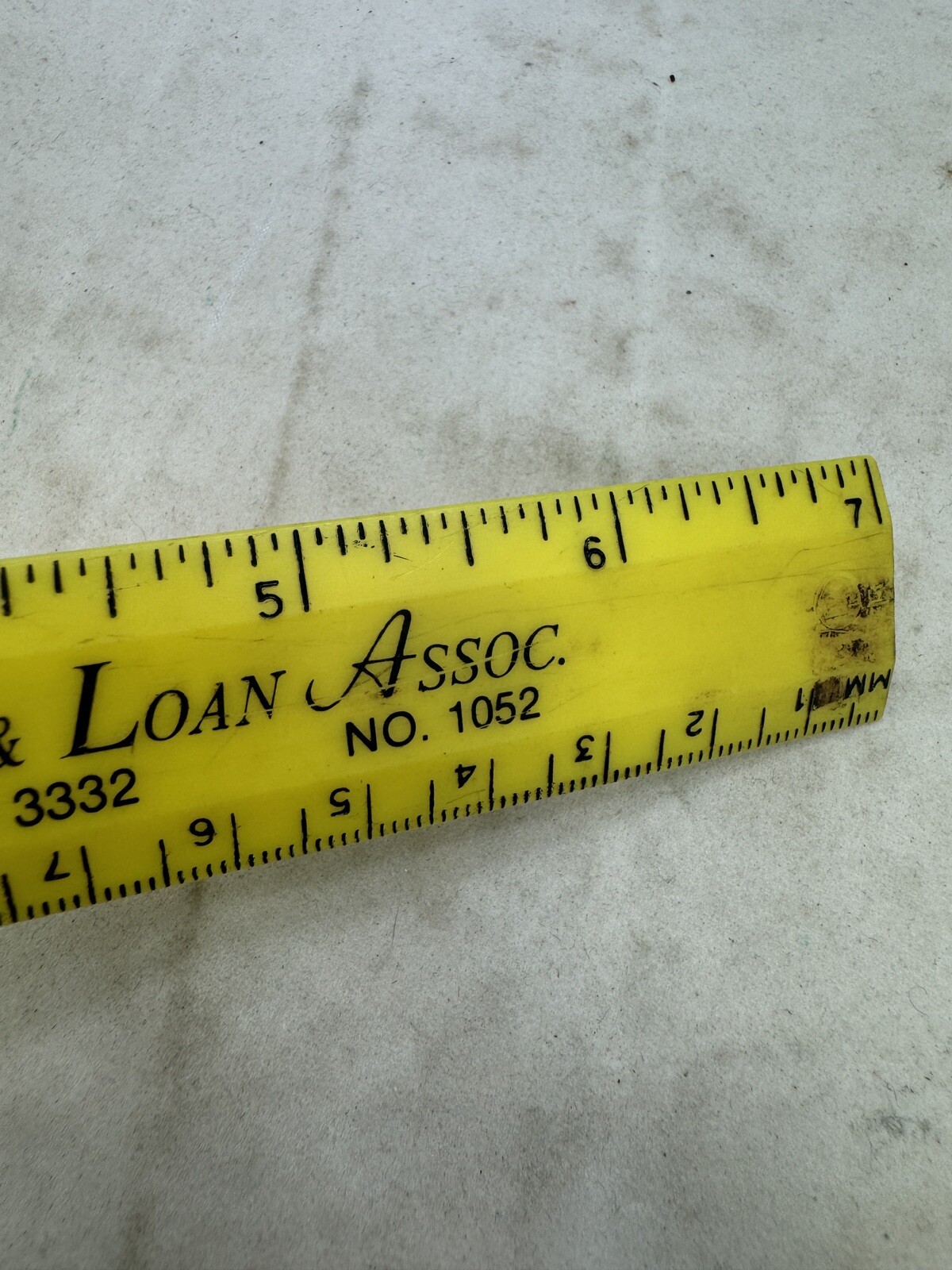 Vintage Athens Federal Savings & Loan Assoc. Advertising Plastic Ruler