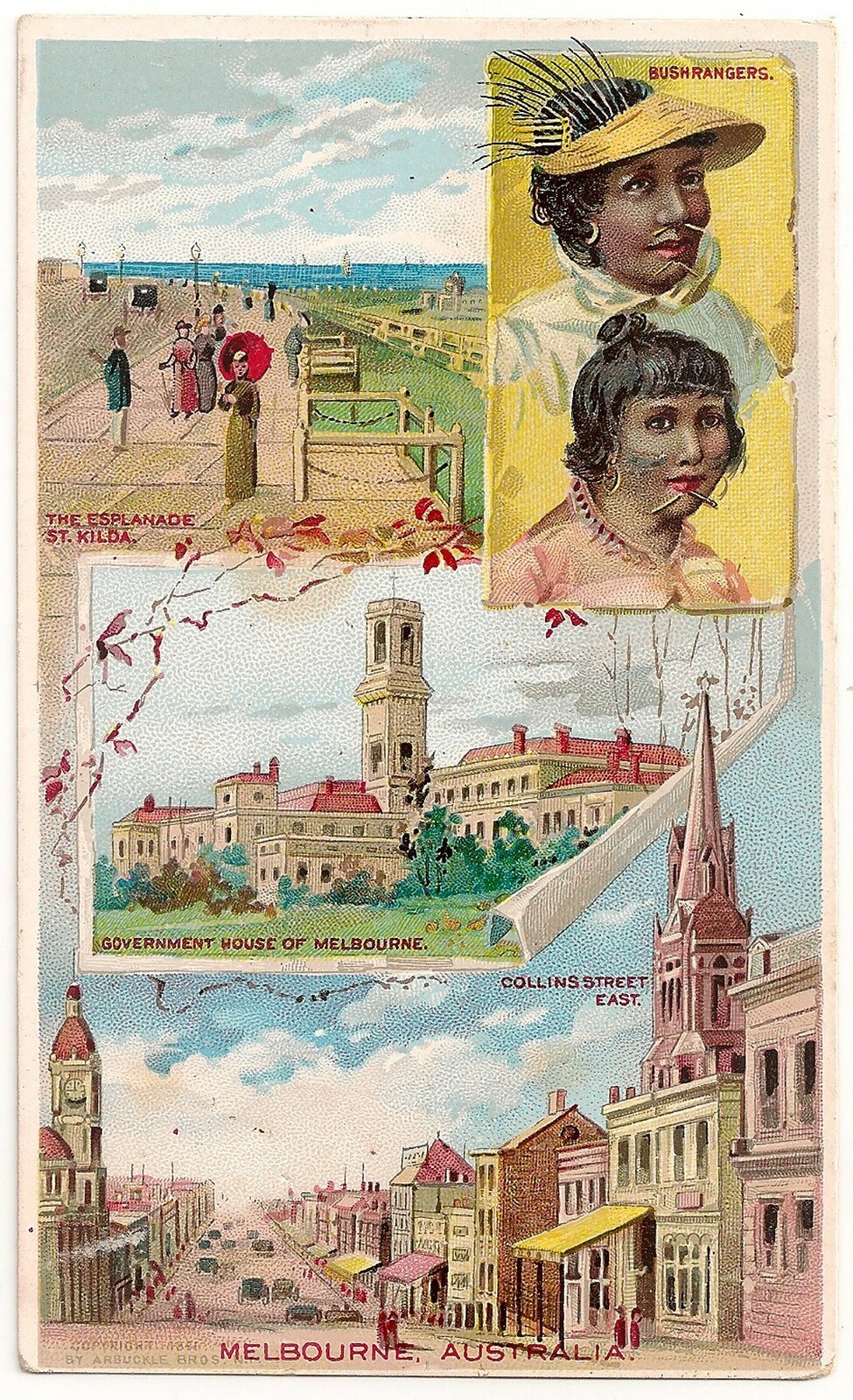 “Melbourne Australia” Arbuckle Bros. Coffee Victorian Trade Card No. 46