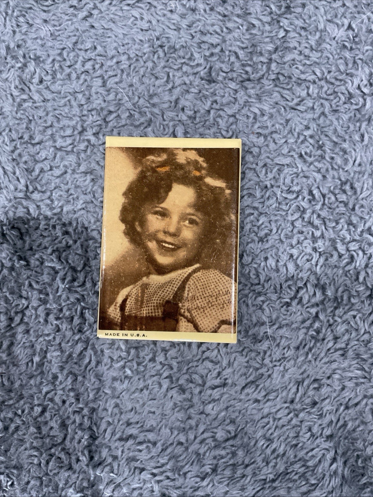 Shirley Temple Pocket Mirror, Sepia Tone Portrait