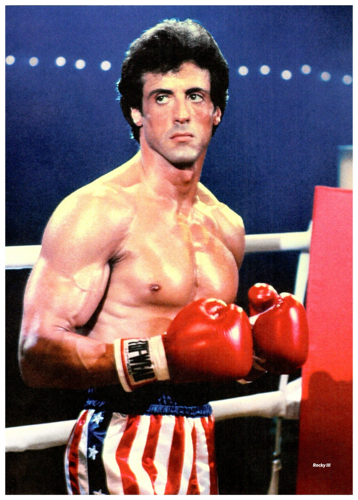 ROCKY Sylvester Stallone Movie 8″ X 11″ Magazine PINUP Page Clipping M163 D