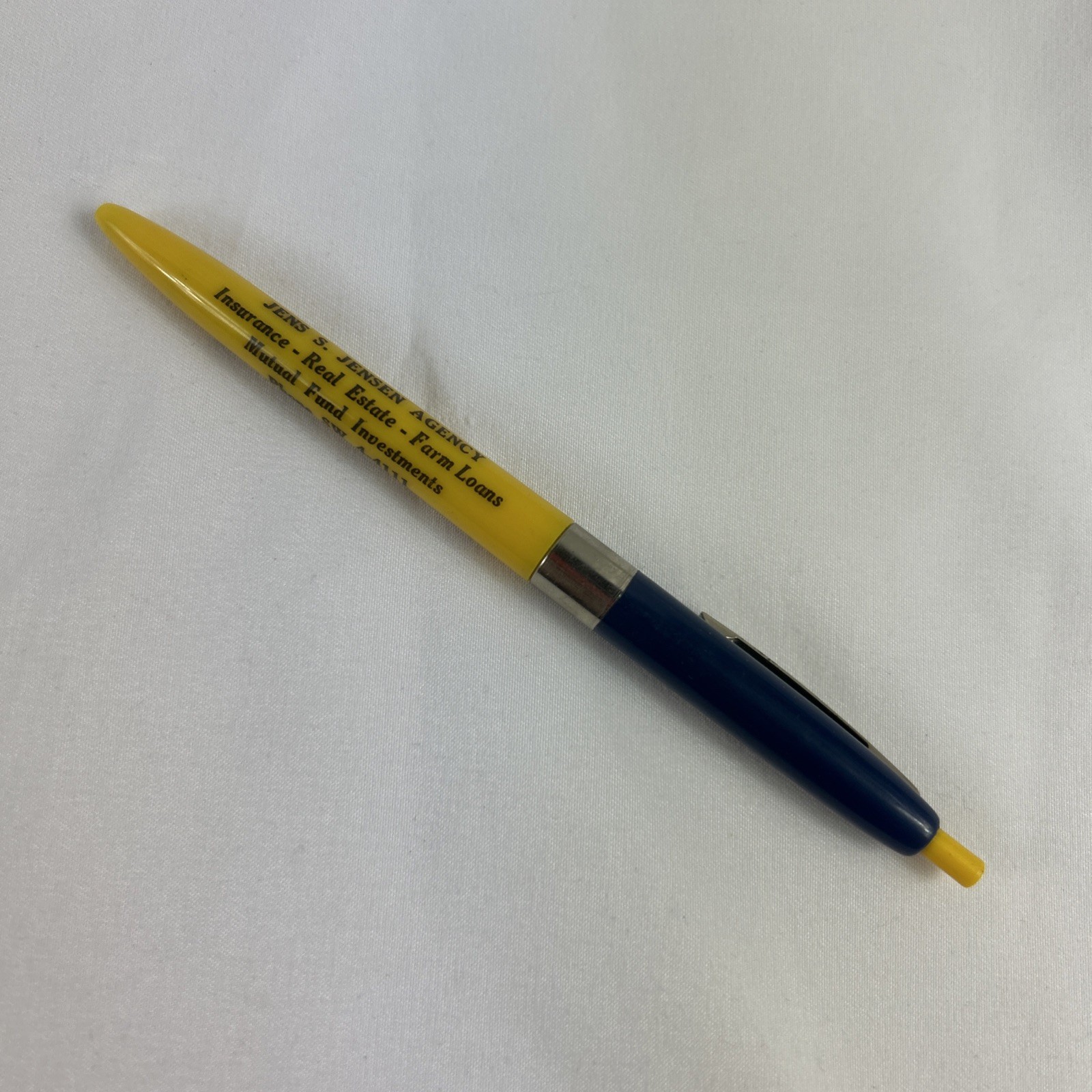 Jens S Jensen Agency Sleepy Eye MN Vintage Pen Insurance Real Estate Farm Loans