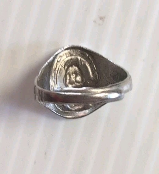 Vintage Hopalong Cassidy Horseshoe Adjustable Metal Ring 1950’s