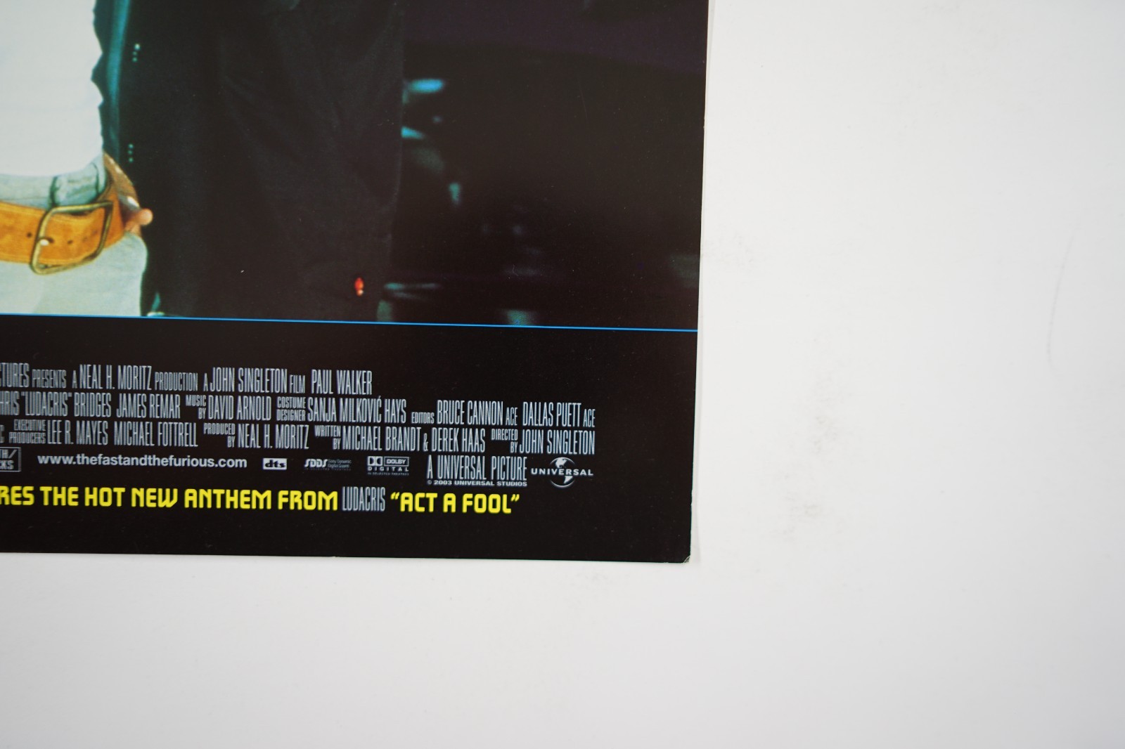 2 FAST AND 2 FURIOUS The Lot Set of 7 Orig. Movie Lobby Cards 2003 & PAUL WALKER
