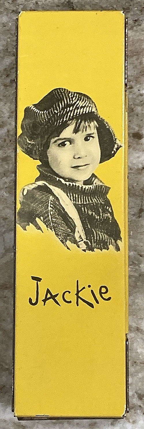 JACKIE COOGAN Wallace Pencil Co 1920’s Tin Litho Pencil Box w/ Wooden Pencil EX