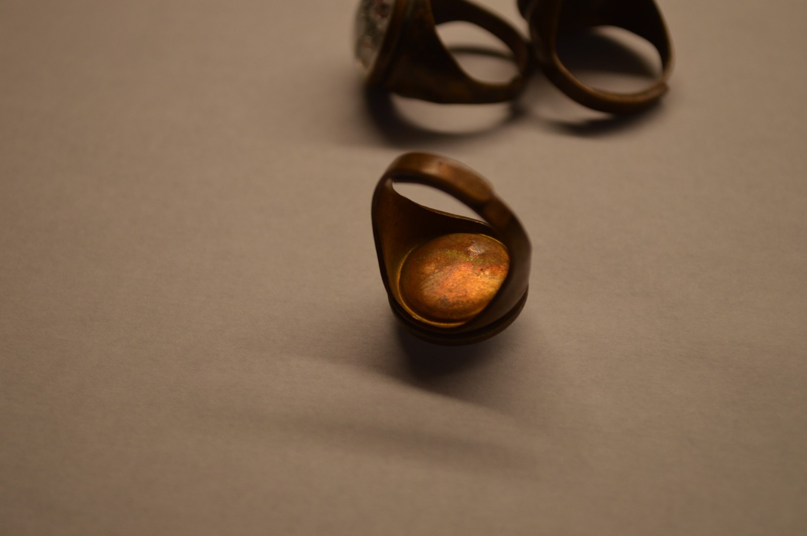 Vtg 1950’s MLB Kansas City Athletics Goldtone Adjustable Premium Toy Ring SGA