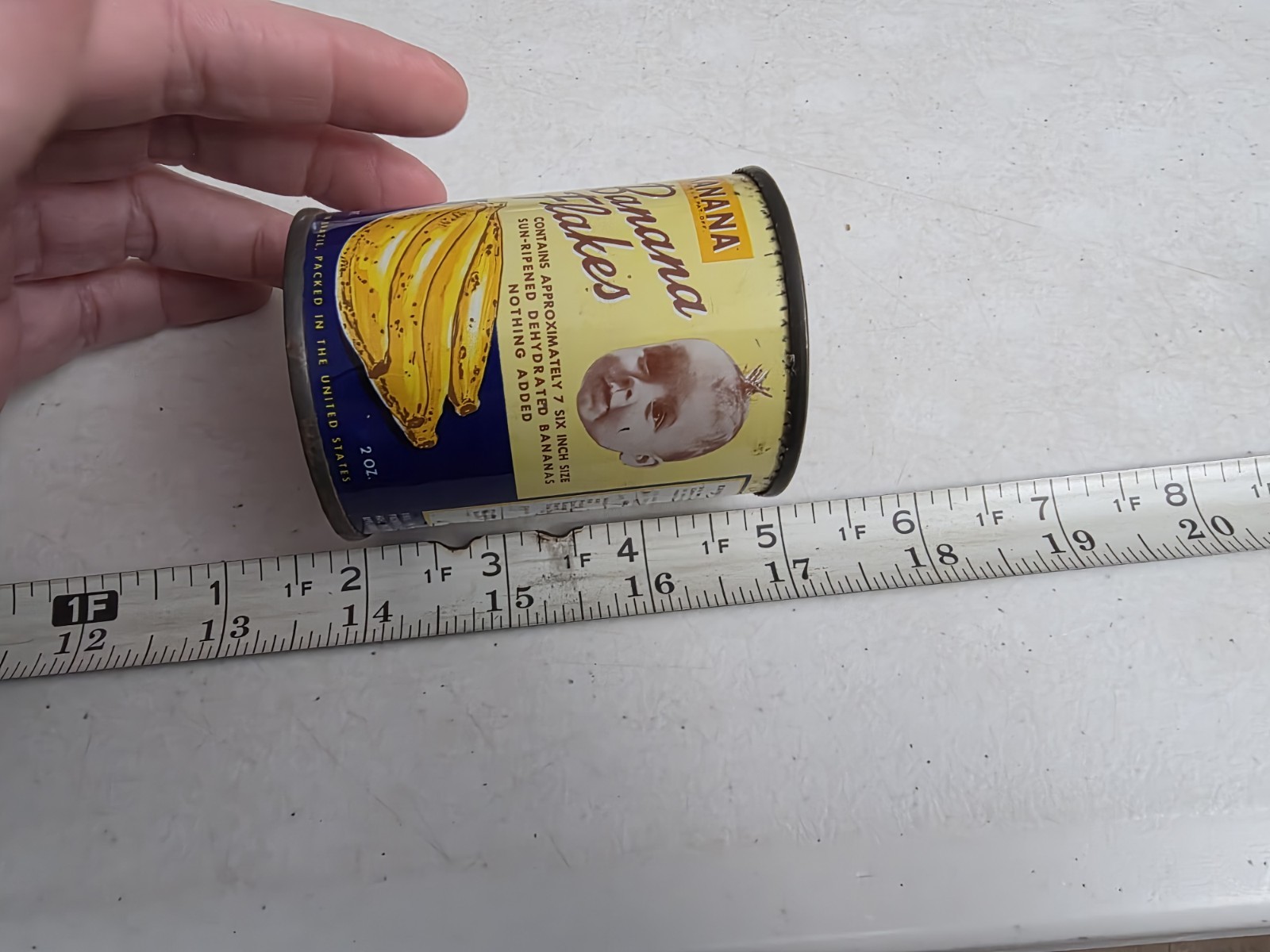 Vintage Kanana Banana Flakes Baby Food Kannengiesser & Co NY Advertising Tin Can