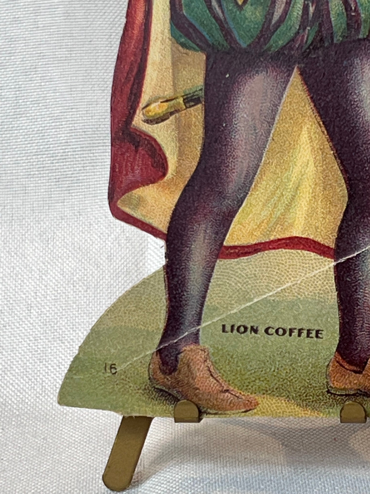 Lion Coffee Victorian Trade Card No 16 Queen Of Hearts Knave Paper Doll Die Cut