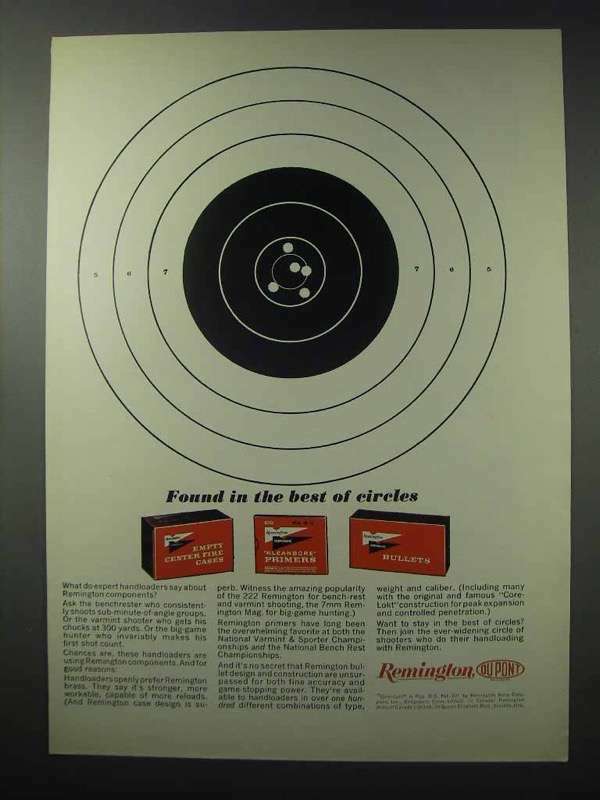 1965 Remington Components Ad – Found in Best Circles