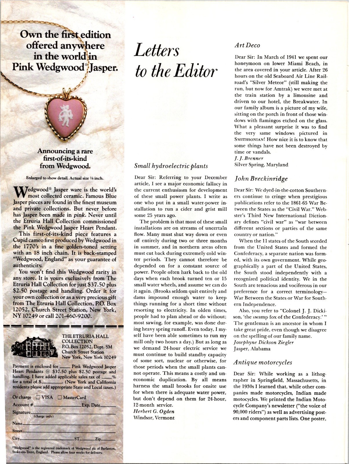 Wedgwood Pink Wedgwood Jasper Original Vintage Print Ad