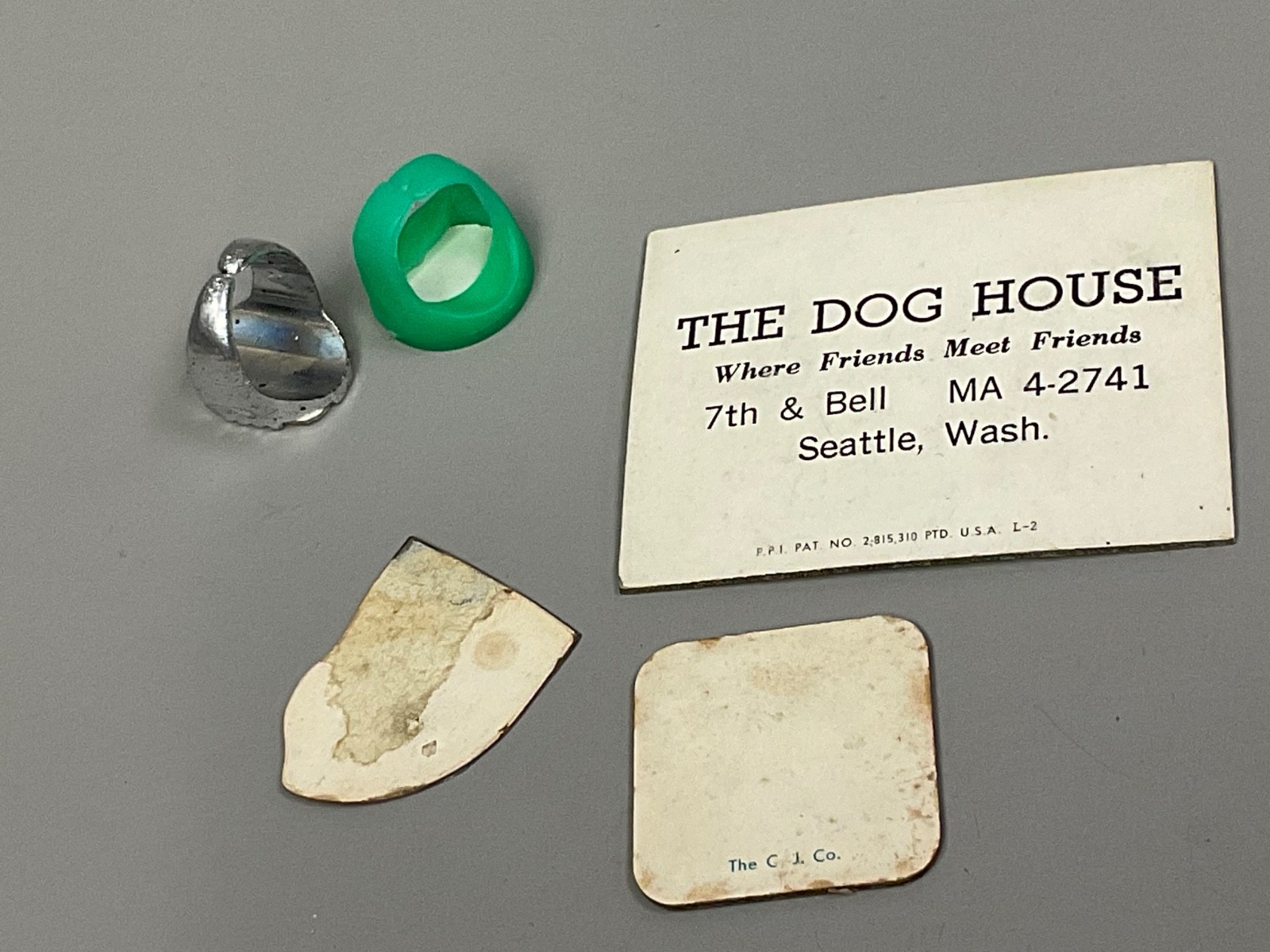 Lot 5 Vintage Vari-Vue Flicker Rings w/ Card Flickers “The Dog House” Seattle