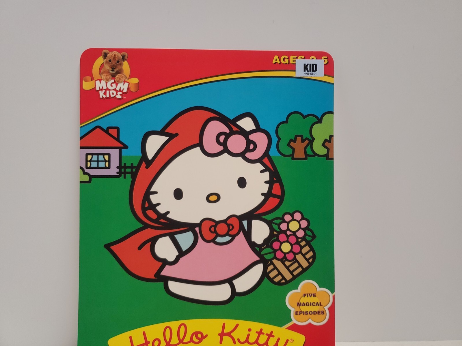 Hello Kitty Tells Fairy Tales BLOCKBUSTER DVD BACKER CARD ONLY 5.5″X8″