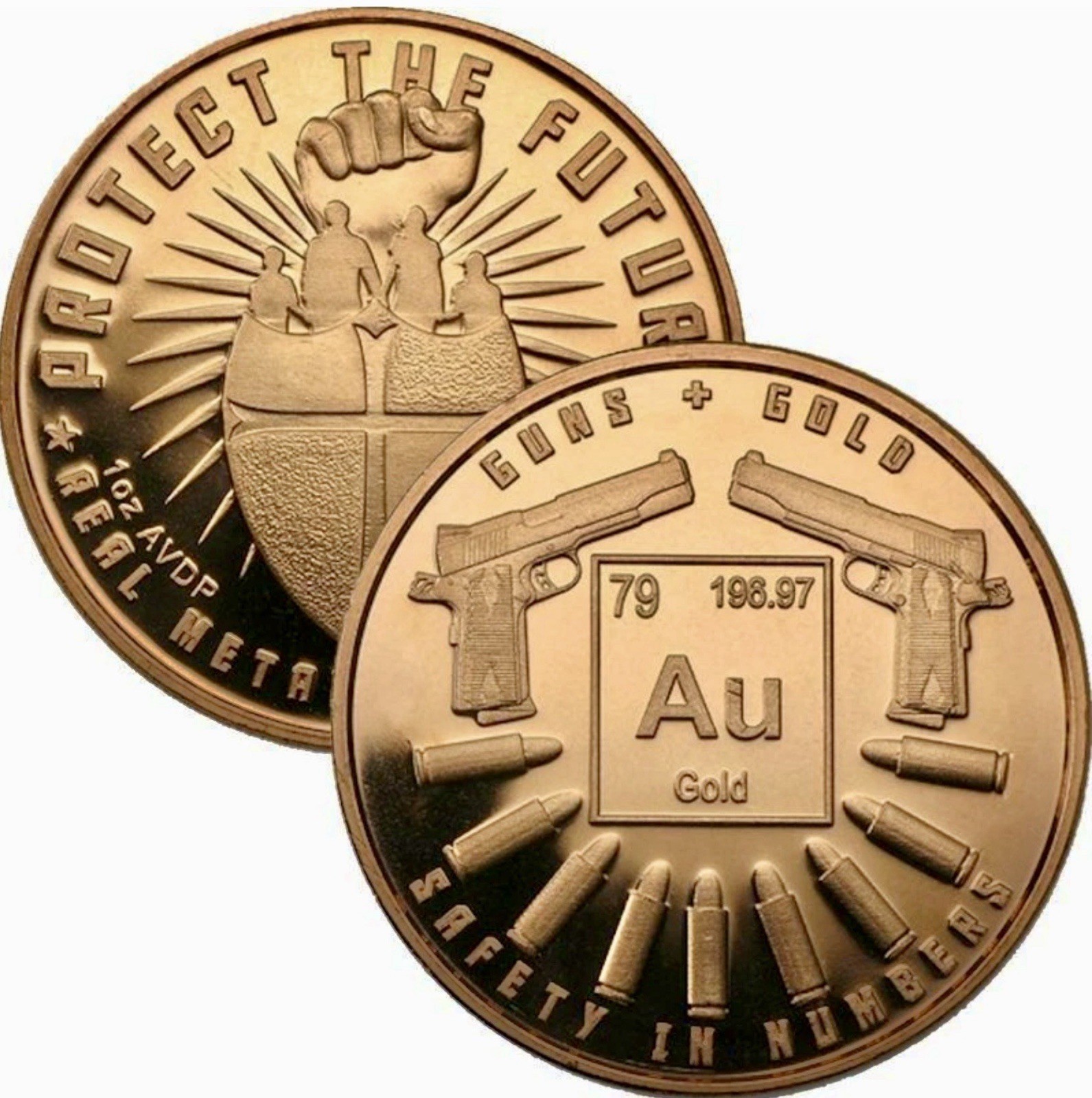 Safety in Numbers Series 1 oz .999 Pure Copper BU Round.(NEL1215).