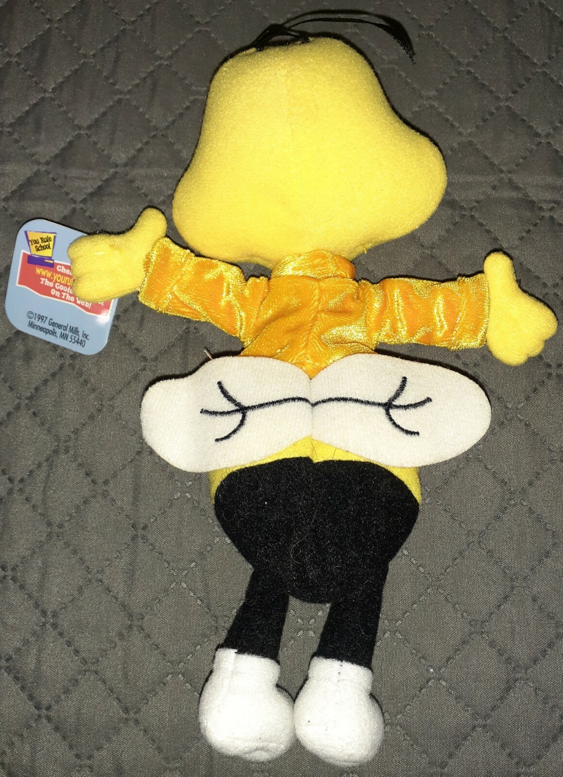 Vintage Honey Nut Cheerios Bee General Mill Breakfast Pals Cereal Plush Beanie