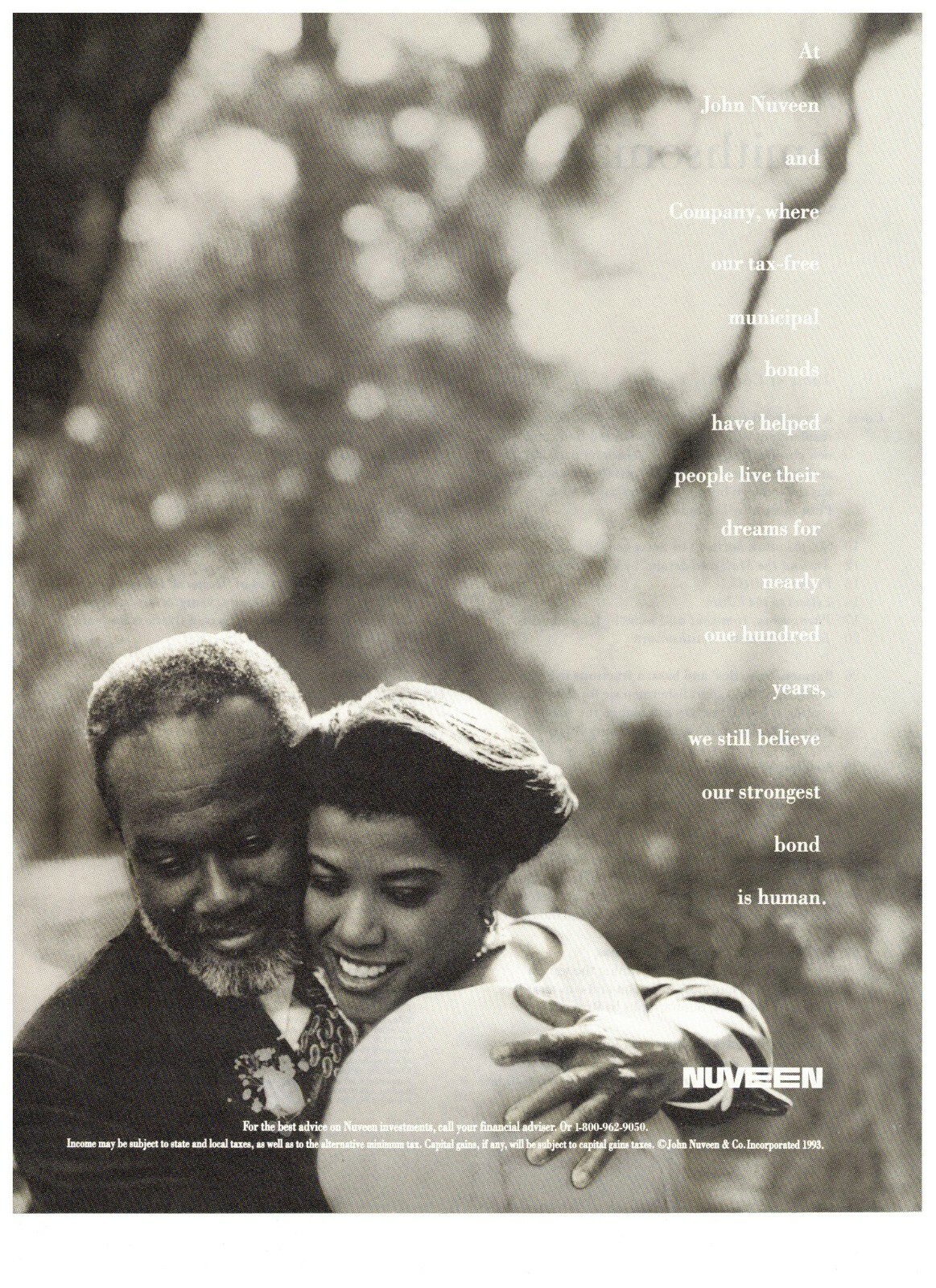 1993 Nuveen Mutual Family Investing Family Photo Vintage Print Advertisement