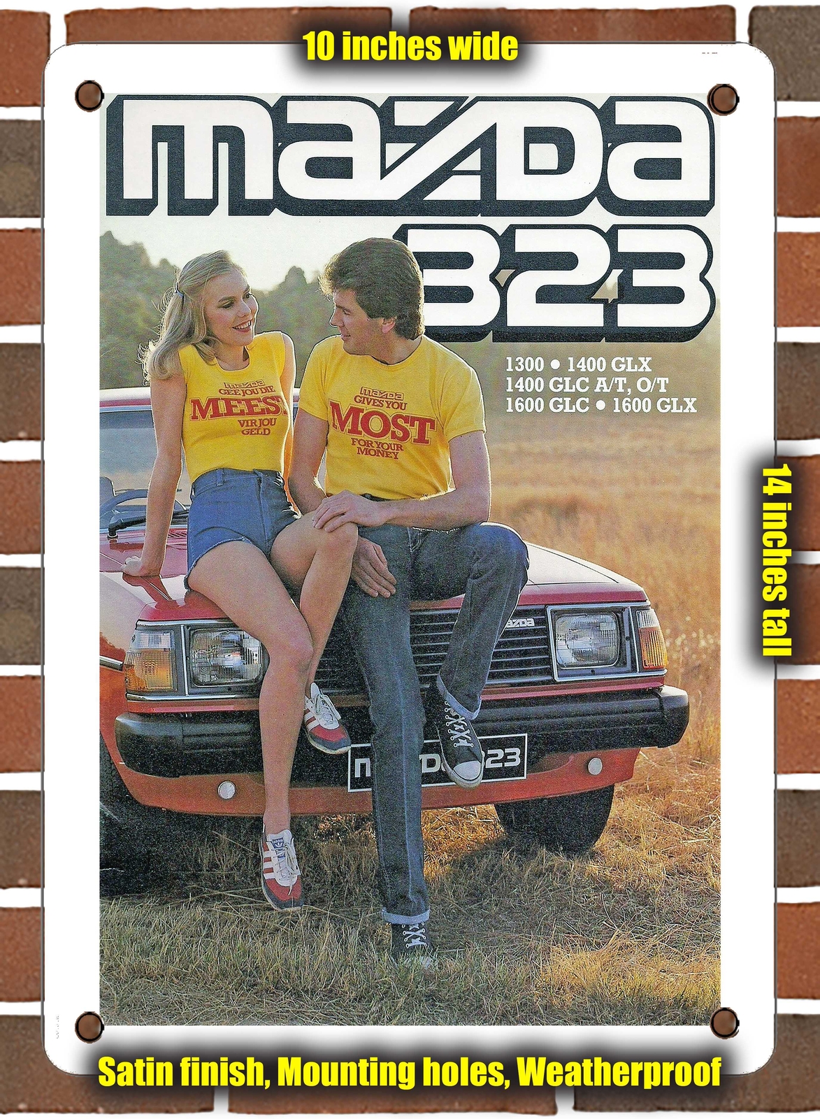 Metal Sign – 1979 Mazda 323 in South Africa – 10×14 Inches