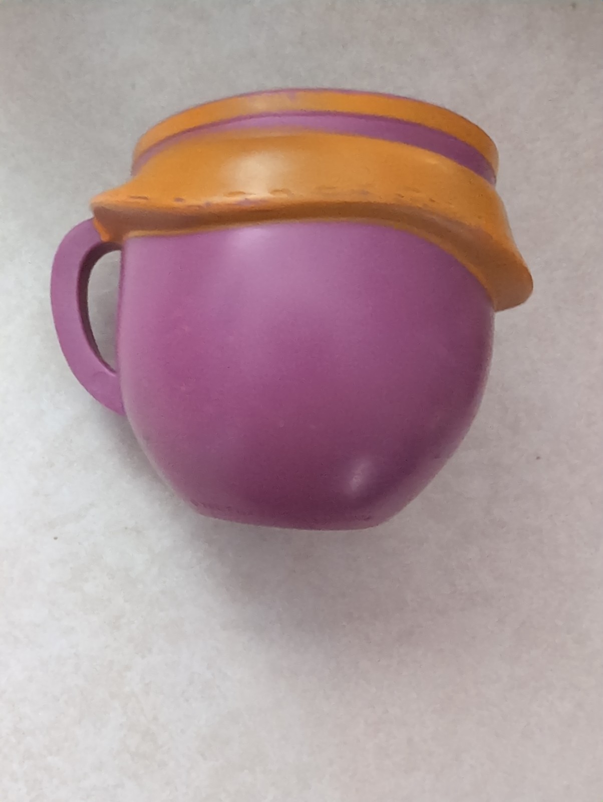 Set of 4 1970s Pillsbury Ruddi Tutti Frutti Funny Face Plastic Cup Mug Purple