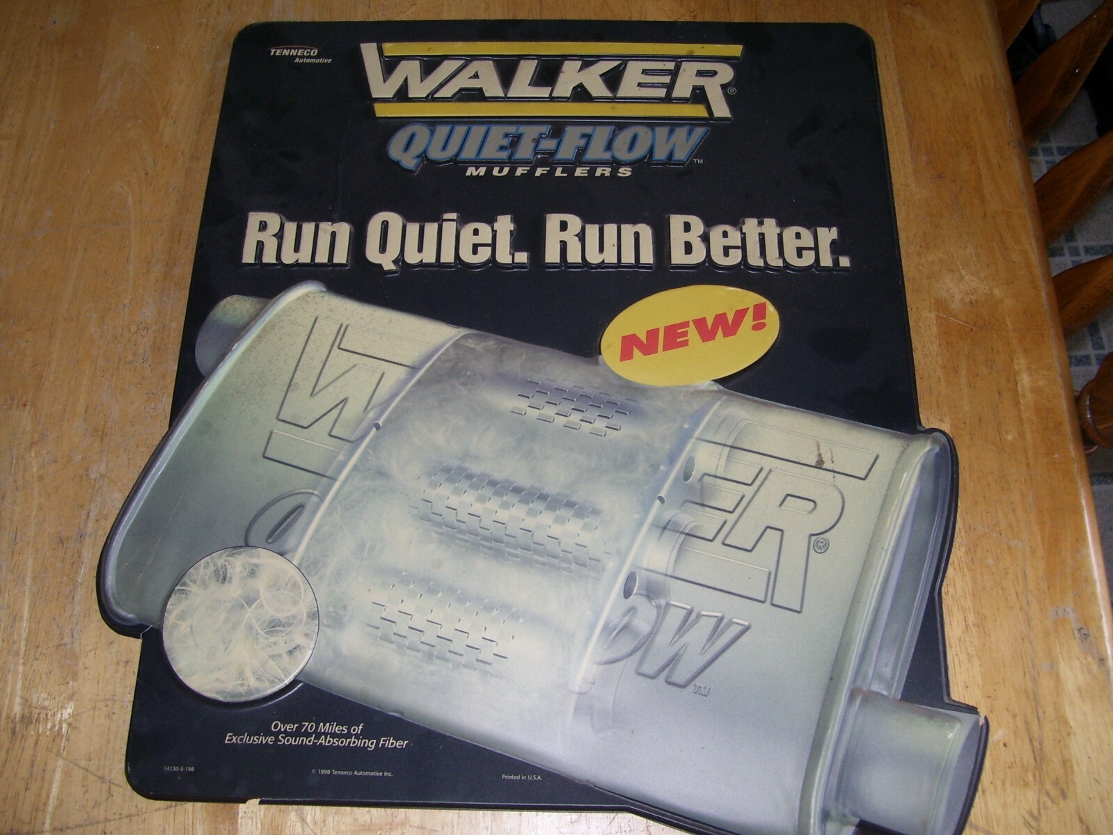 1998 Walker mufflers plastic sign