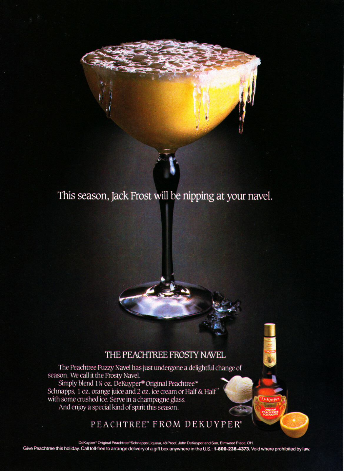 DeKuyper LIQUEUR AD #5 RARE 1987 OUT OF PRINT VINTAGE