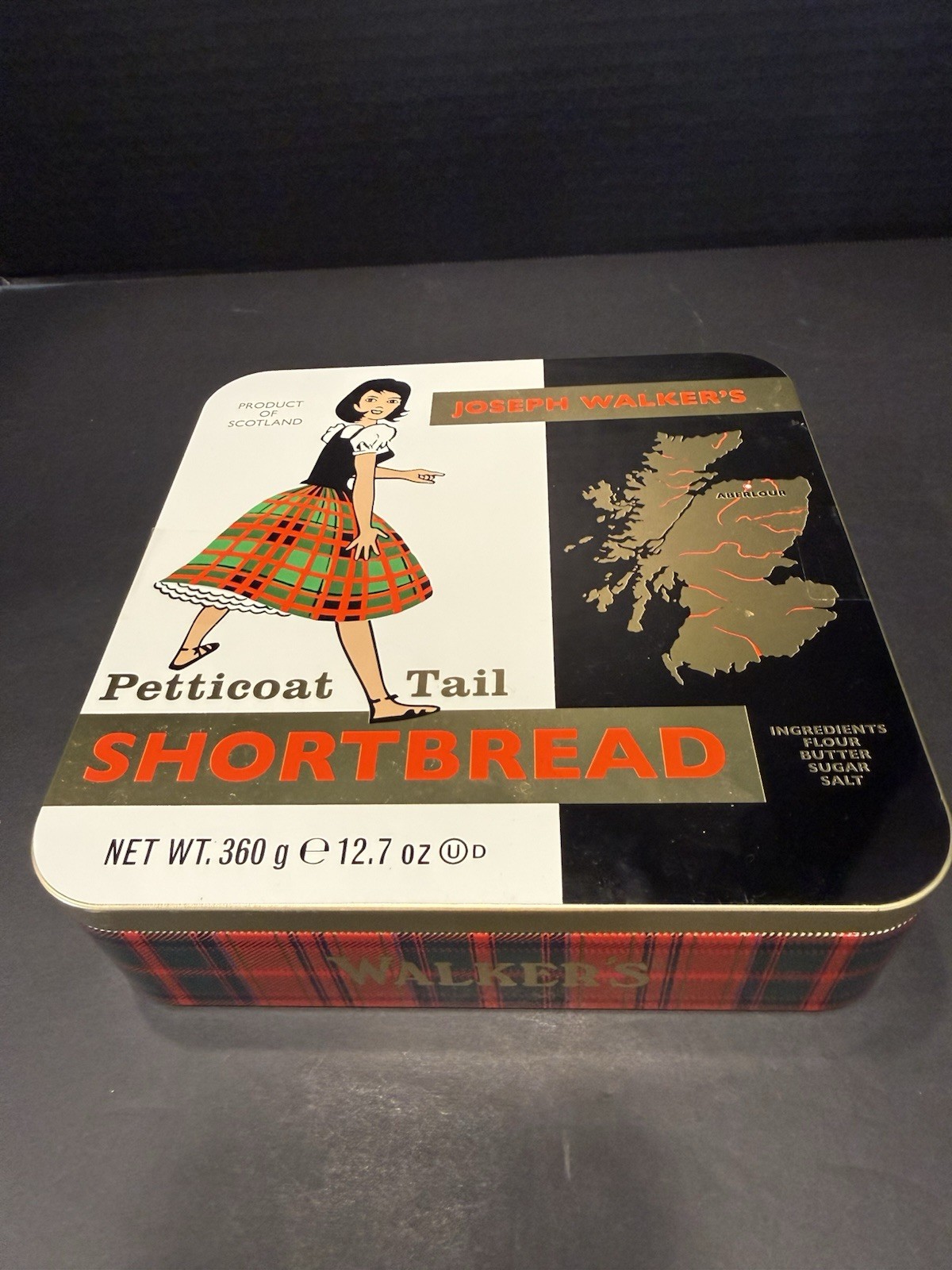 125th Anniversary Walker’s Tin Petticoat Girl Shortbread Scotland UK TIN ONLY
