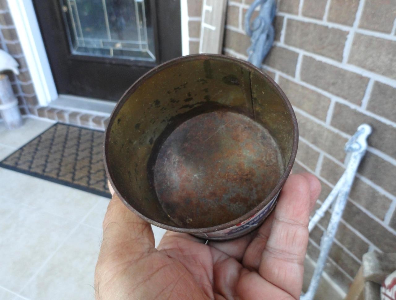 QUALITY OYSTERS Advertising Tin Can WAYNE EVANS SFD CO. CRISFIELD, Maryland MD