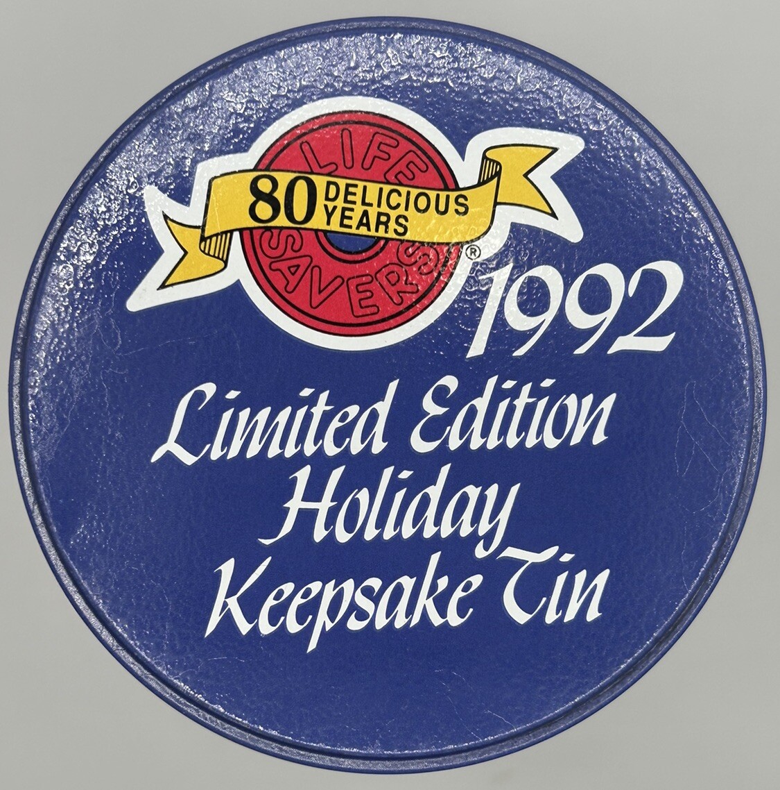 Life Savers Collectors Tin Limited Edition Christmas Holidays 80 Years Vtg 1992