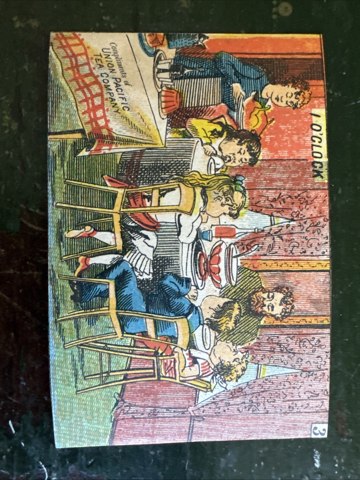 Antique Union Pacific Tea Co. Victorian Trade Card Dayton OH