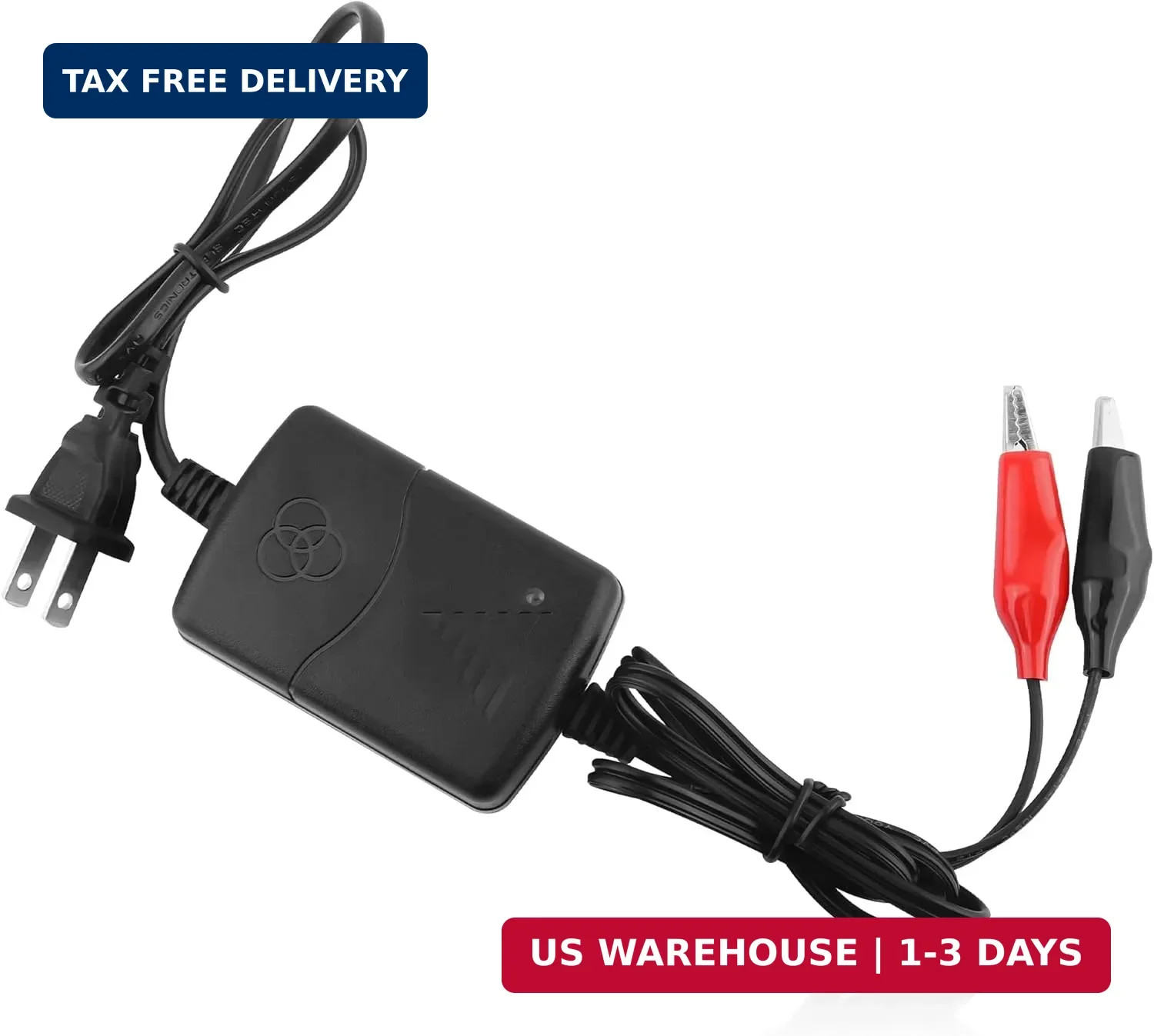 12V Automatic Battery Charger Automotive,Trickle Charger with Smart 3 Stage Char