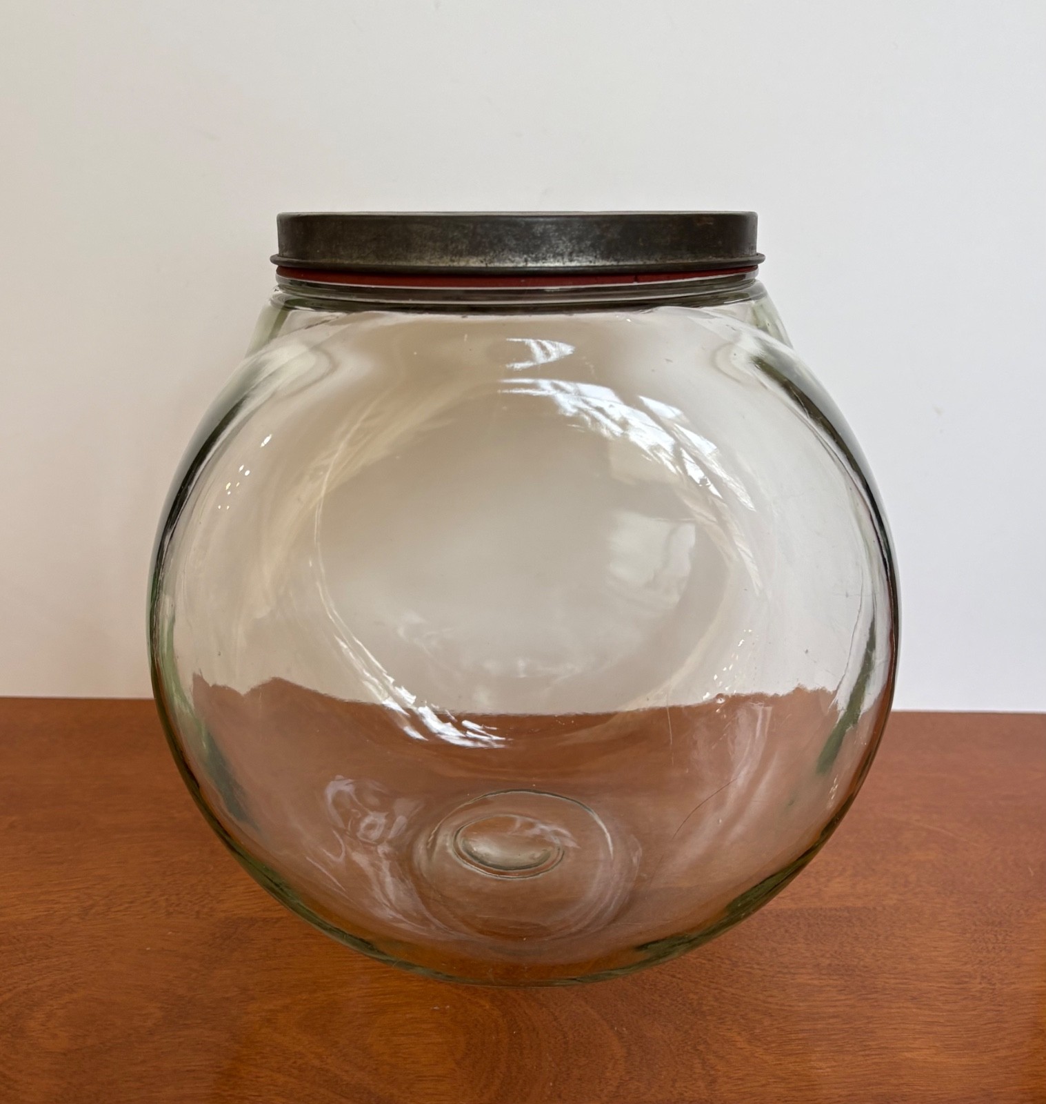Antique General Store Jar Candy Storage Original Lid
