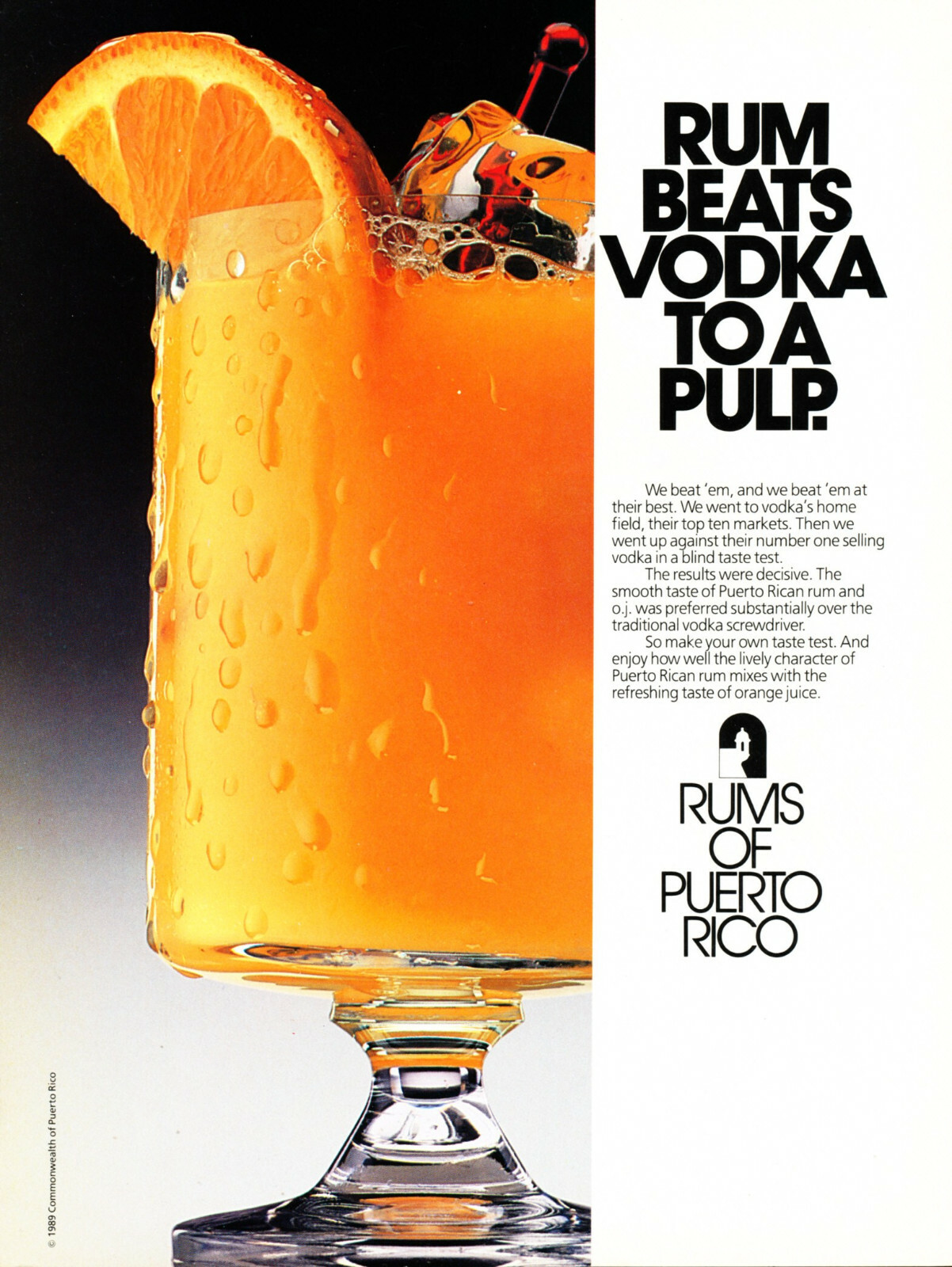 RONRICO RUM OF PUERTO RICO RUM AD #17 RARE 1989 OUT OF PRINT VINTAGE