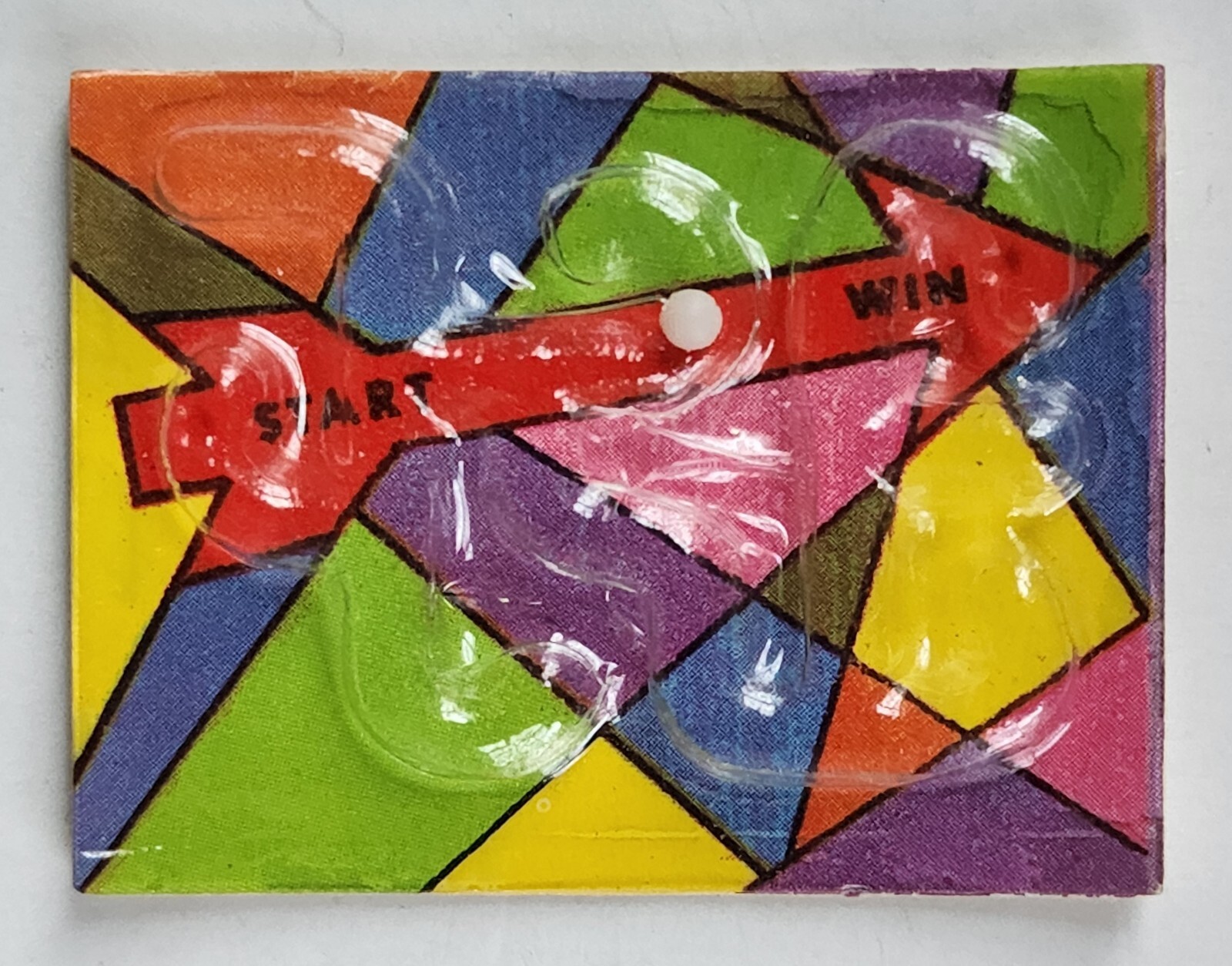 1973 Vintage Premium Cracker Jack Prize Toy Red Arrow Game Puzzle