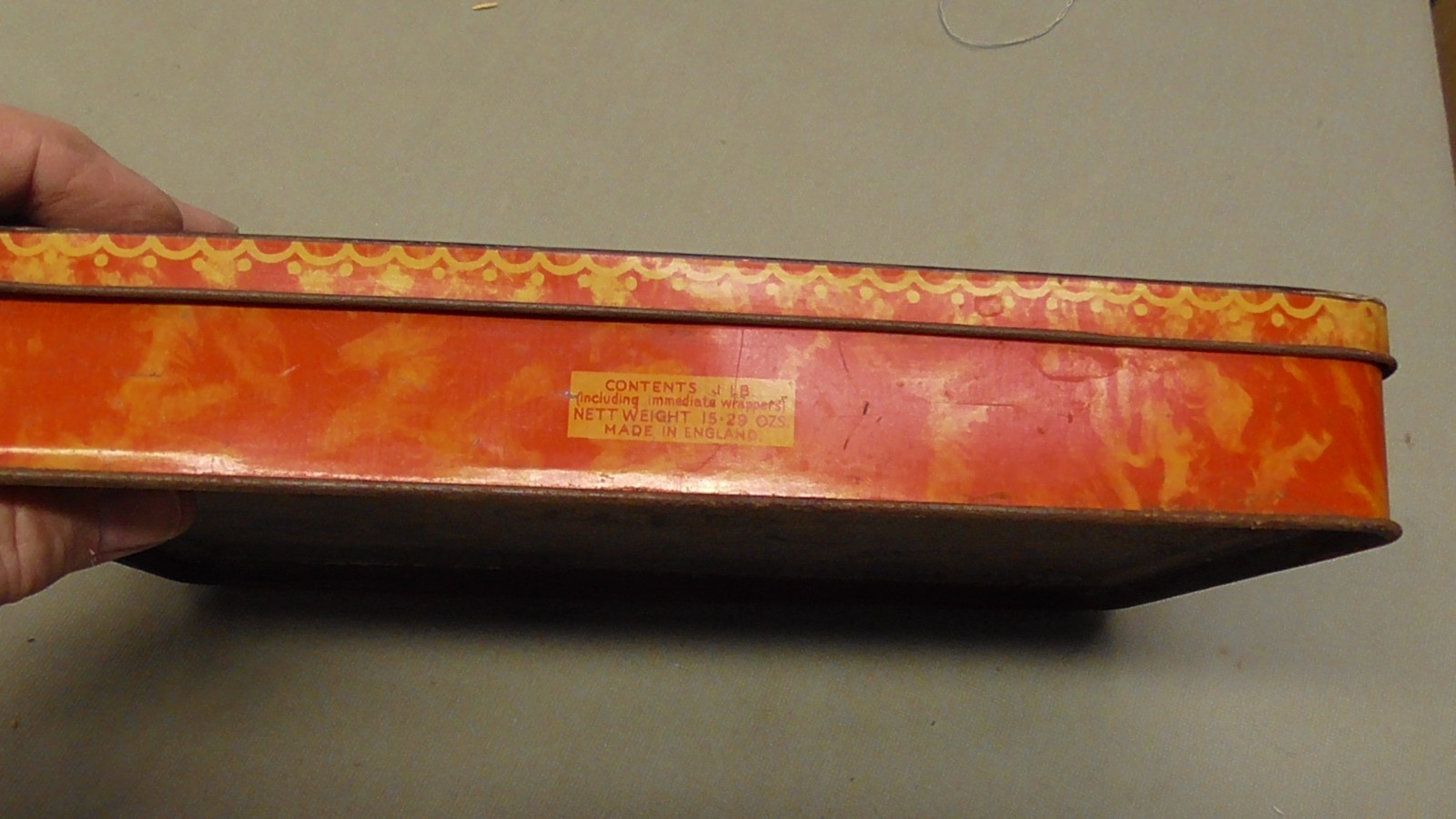 Vintage Litho tin Floral Confectionary Tin London Walter’s Palm toffee