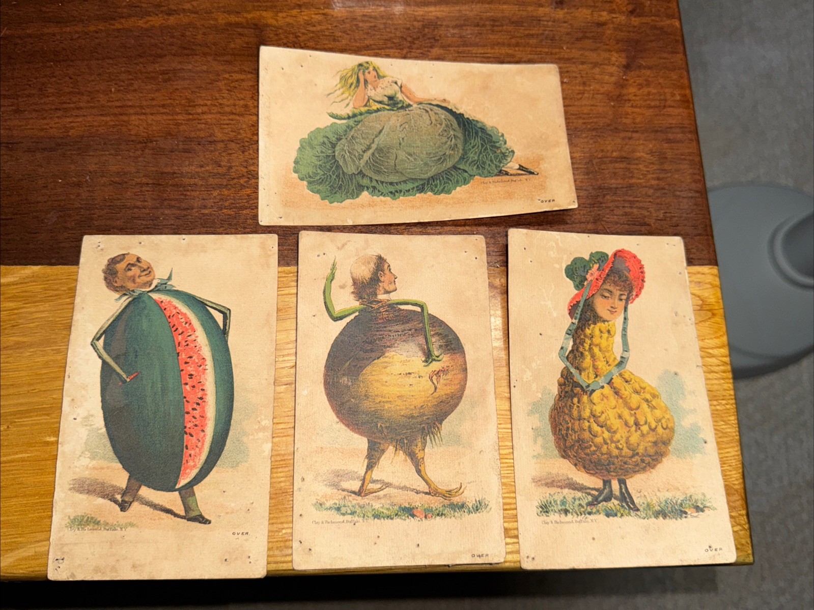 4-LL Crocker’s Buffalo Fertilizers Anthropomorphic Vegetable Trade Cards. T274