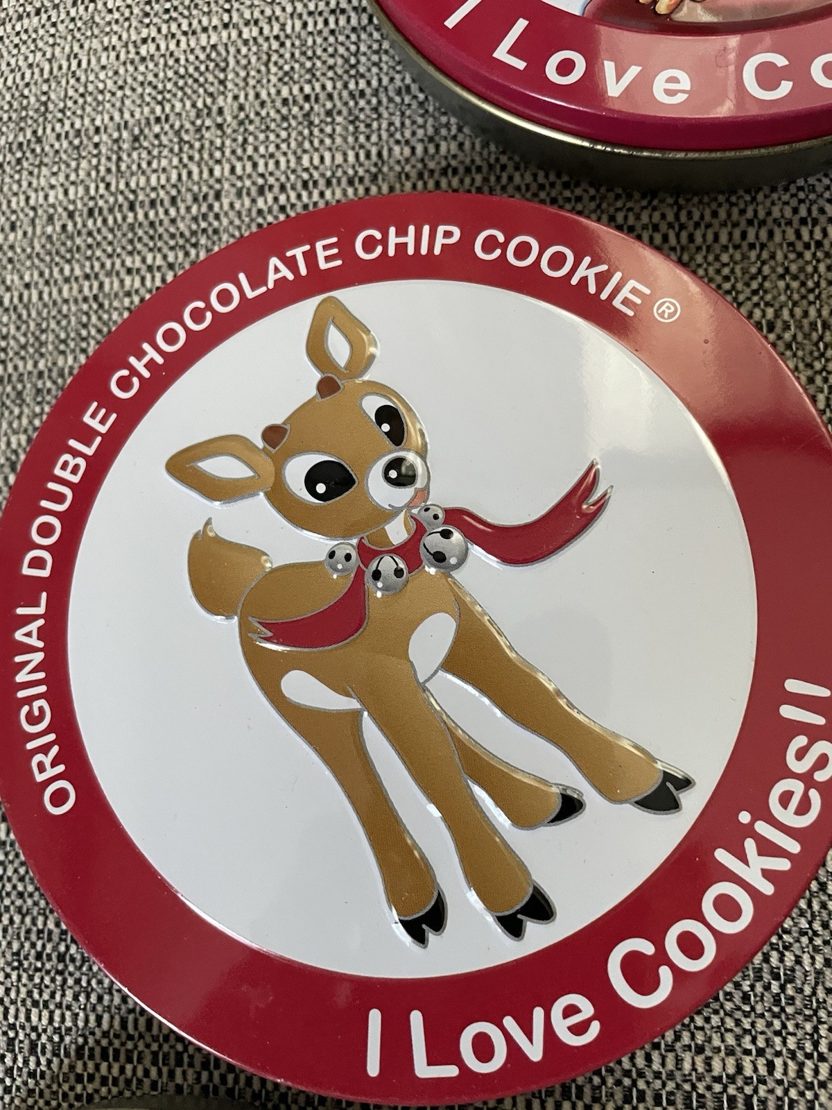 I Love Cookies!! Tin Set Of 9 Different Christmas Designs. Lot