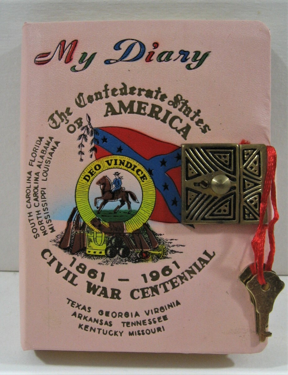 Civil War Centennial 1861-1961 Deo Vindice Confederate States 5 Yr Diary – Pink