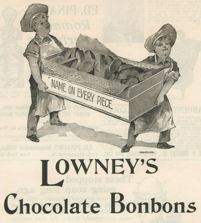 Lowney’s Chocolate Bonbons 1895 Candy Vintage Print Ad