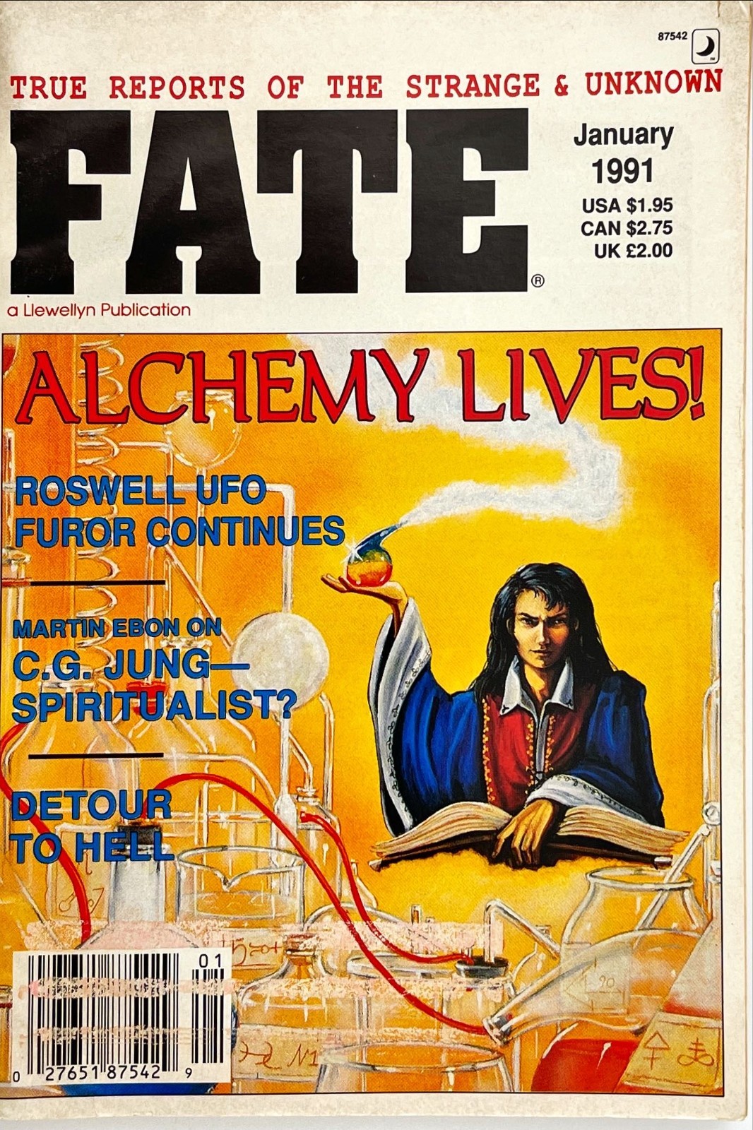 Alchemy Roswell UFO Jung Spiritualist Detour Hell Complete January 1991 Fate Mag