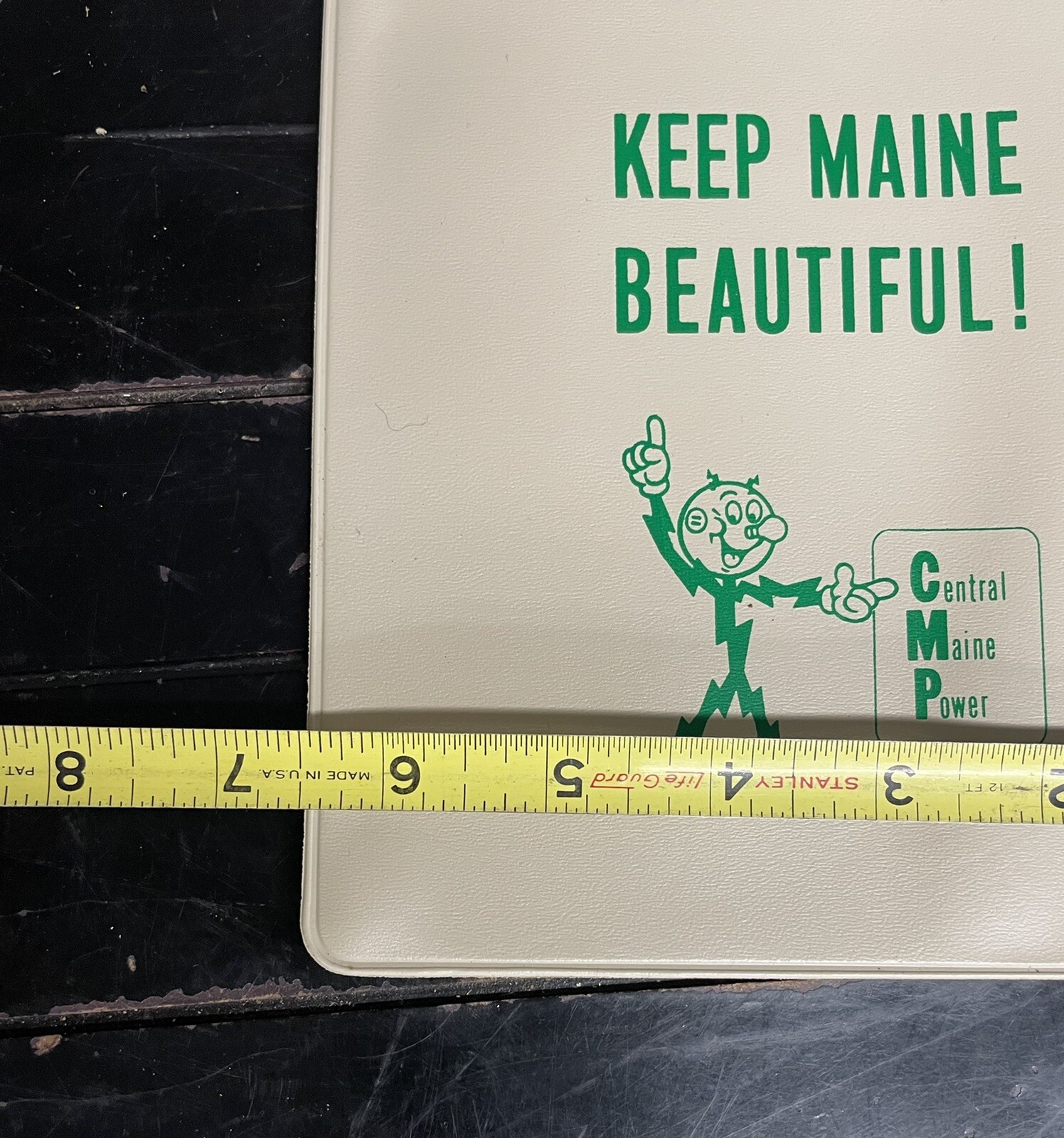 Vintage CMP Central Maine Power Door Hanger Pouch Sign REDDY KILOWATT
