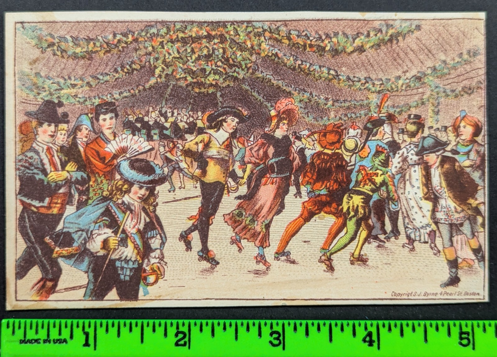 Antique 1884 Children’s Grand Costume Festival Charity Skating Trade Card