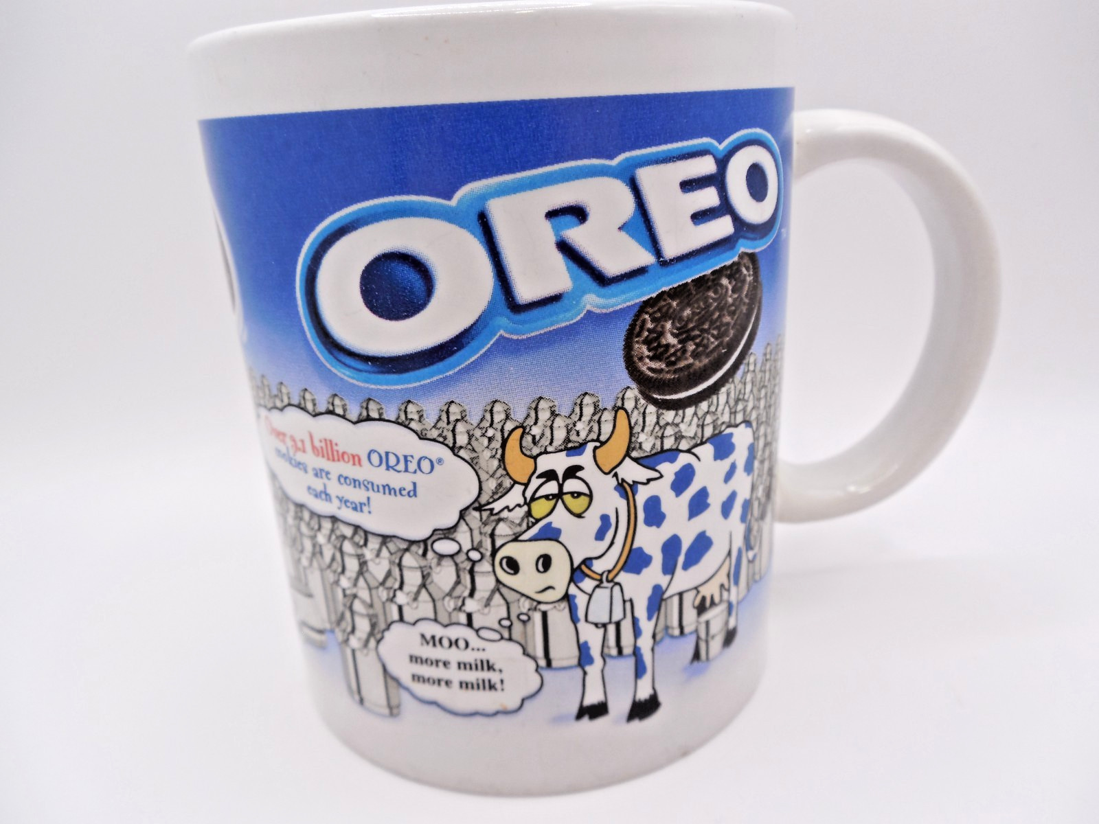 Oreo Coffee Mug Cows Milk Nabisco Houston Harvest 12 oz