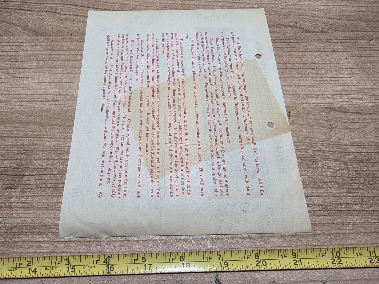 Vintage 1905 Hibbard, Spencer, Bartlett & Co Chicago Advertising Letterhead