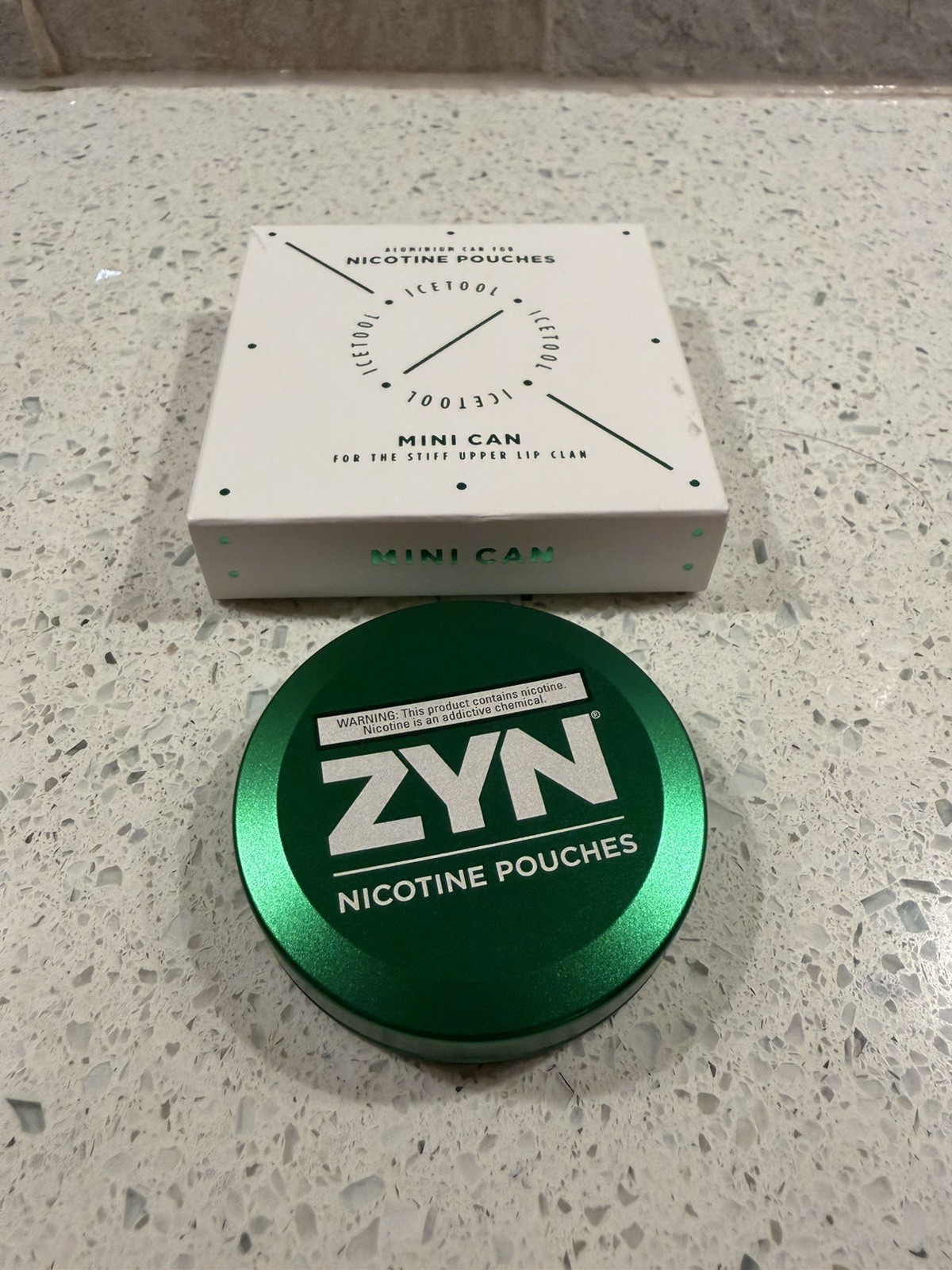 ZYN Official Rewards Metal Mini Can Collectible Green Empty