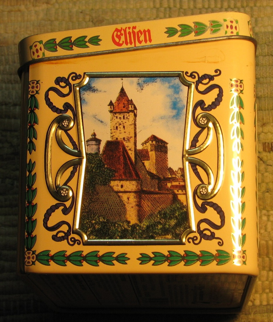Weissella Elisen Nuremberg Gingerbread Tin Box 1996 Germany NO MUSIC
