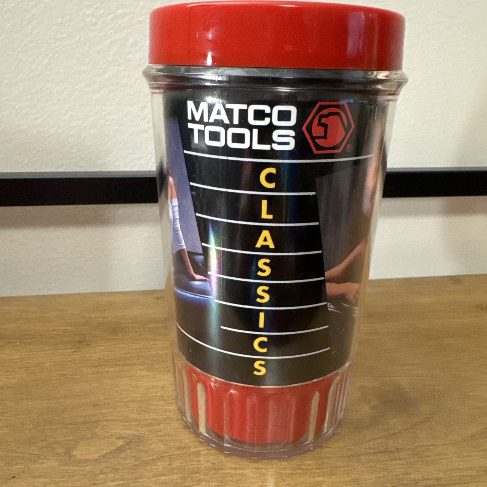 Lot Of 2 MATCO Tools Classic Vintage Pin Up Calendar Girl Insulated Mug Cup