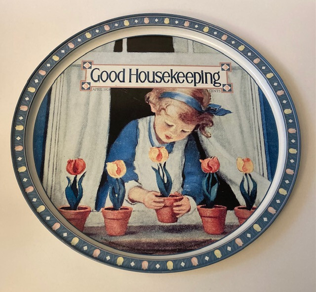 Good Housekeeping Tin Serving Tray 1993 Darlington Farms Reprint 1928 Cover